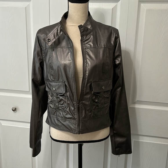 Ashley Junior’s  Full Zip Fully Lined Jacket, XL, Pewter color - Picture 7 of 16